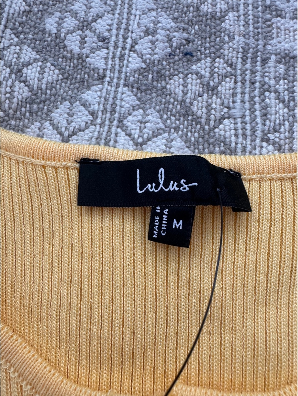 Lulus Yellow Rib Tank - Picture 2 of 2